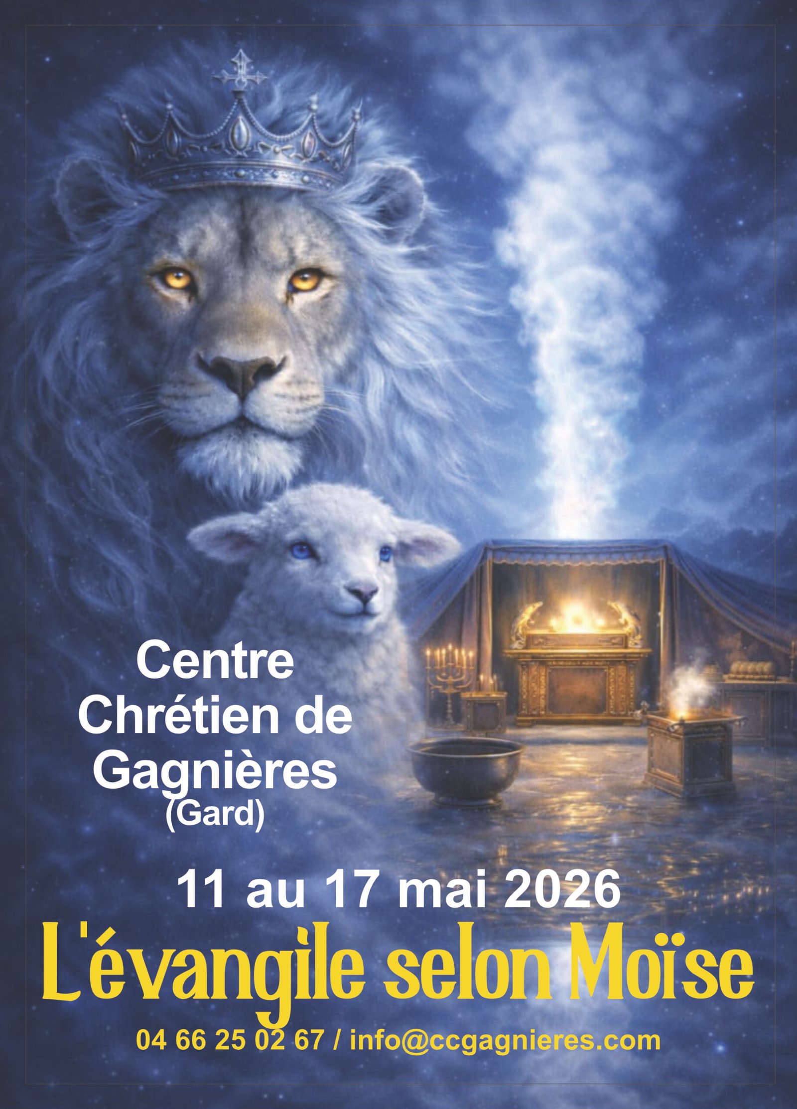 Affiche Tabernacle Expérience - Gagnières - 11 au 17 mai 26 Affiche Tabernacle Expérience - Gagnières - 11 au 17 mai 26